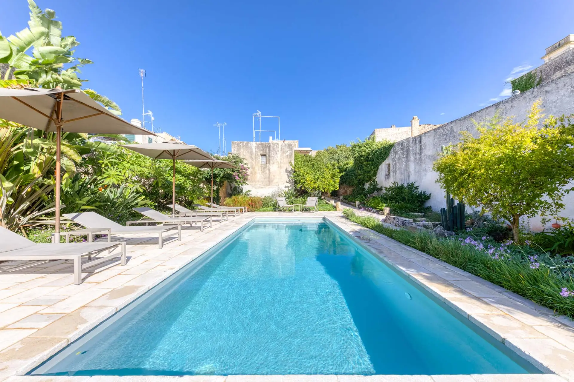 Palace with swimming pool