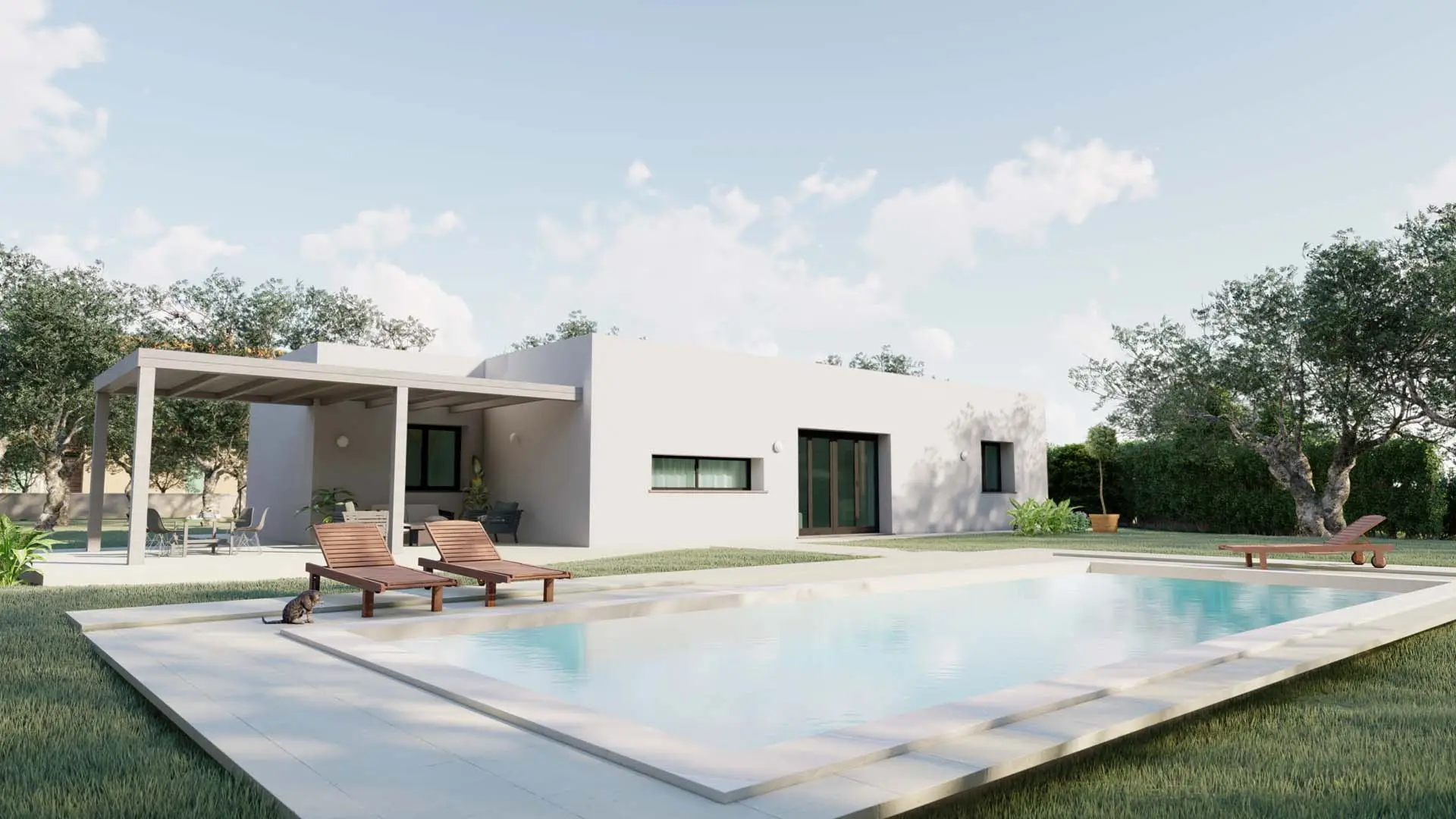 Villa con piscina di prossima realizzazione